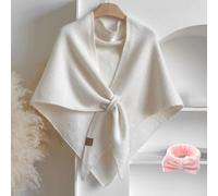 Busgiuar Murou Fashion Shawl,Knitted Shawls And Wraps for Women,Cardigan Cape Cashmere Shoulder,Women's Solid Color Scarf (#01)