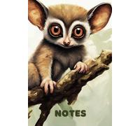 Bush Baby Notebook Wildlife - Bushbaby Lovers - Wild Animals - Gifts for Men Women Children - Cute Galago Lined Notebook Journal Diaries 6x9, 120 pages