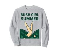 Bush Girl Summer - Design Divertente per Amanti della Natura Felpa