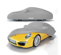 BUSHBOCK Premium Cover Premium - Telo di copertura per auto per interni Porsche o simili, in raso, per interni, 2 colori, 4 misure (grigio argento, M)