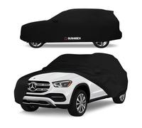 BUSHBOCK® Premium SUV copertura per interni - Telo protettivo in raso - Telo di copertura per auto per interni (nero, SUV-XL)