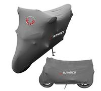 BUSHBOCK Premium Tarpaulin BUSHBOCK® Premium Tarpaulin Telone per motocicletta per interni Protezione antipolvere Tessuto elastico in velluto traspirante (XL-XXL, Grigio)