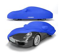 BUSHBOCK® Premium - Telo di copertura per auto per interni Porsche o simili, in raso, per interni, 2 colori, 4 misure (blu, M)