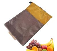 Bushcraft Borsa per foraggiamento in pelle per esterni, borsa impermeabile per raccolta di funghi, borsa per raccolta della frutta da appendere, borsa per foraggiamento durevole e riutilizzabile,