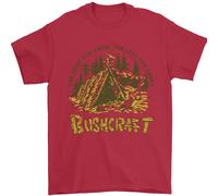 Bushcraft Divertente Outdoor Attività Scout Campeggio Uomo T-Shirt 100% Cotone