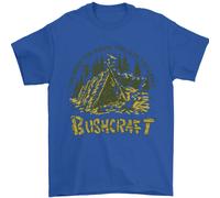 Bushcraft Divertente Outdoor Attività Scout Campeggio Uomo T-Shirt 100% Cotone