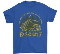 Bushcraft Divertente Outdoor Pronto Campeggio Scout Uomo T-Shirt 100% Cotone