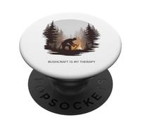 Bushcraft is My Therapy - Natura, abilità e sopravvivenza PopSockets PopGrip Adesivo