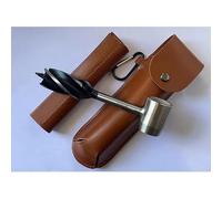 Bushcraft Settlers Tool Survival Trapano manuale chiave - Attrezzi e attrezzature Bush Craft Scotch Eye Wood Drill Peg e manuale Hole Maker Multitool per campeggio, Bushcrafting e zaino in spalla