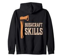 Bushcraft Skills Sopravvivenza all'aperto Vivere Natura Campeggio Felpa con Cappuccio