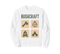 Bushcraft Sopravvivenza all'aperto Vivere Natura Campeggio Felpa