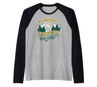 Bushcrafter Survival-Adventure Outdoor-Camping Bushcraft Maglia con Maniche Raglan