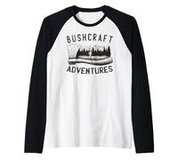Bushcrafter Survival Outdoor-Camping offroads Bushcraft Maglia con Maniche Raglan