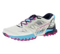 La Sportiva Bushido III W - scarpe trail running - donna 41,5 EU White/Light Blue/Pink woman Impact Brake System,Ortholite,Vibram