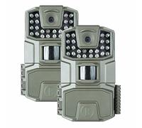 Bushnell - Spot-On 2-Pack - Telecamera da trail - LED IR ad alte prestazioni per una migliore autonomia notturna - Velocità dell'otturatore di 0,7 secondi - 18 MP - 1086p - Animali selvatici - Grigio