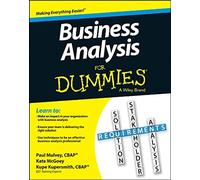 Business Analysis For Dummies [Lingua inglese]