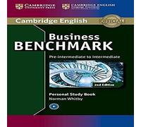 Business Benchmark Pre-intermediate to Intermediate Personal Study Book [Lingua inglese]