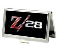 Business Card Holder 1969 Camaro Z 28 Emblem Black Silvers Red Small Buckle-down