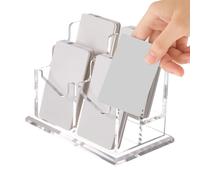 Business Card Holder - Business Card Holder | Businesss Cards Stand | Display Organizer Stand Desk Accessories for the Workplace, Exhibition, Meeting Rooms and