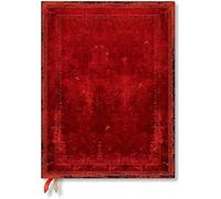 Business Planer 2024 Rotes Marokkoleder Schlicht Ultra