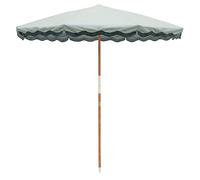 Business & Pleasure Co. Amalfi - Ombrellone da spiaggia in stile boho, con protezione UPF 50+, resistente ai raggi UV e all'acqua, asta in legno da 3,2 cm, adatto per basi per ombrelloni da patio,