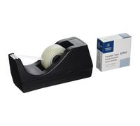 Business Source Value Pack Invisible Tape with Black Tape Dispenser Pack of 12 32948