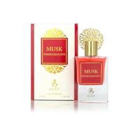 BUSINESS SQUARE BS Ithra Eau de Parfum Musk 50 ml Dubai per donna e uomo - Una fragranza orientale sensuale progettata e prodotta negli Emirati (Pomegranato)