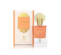 BUSINESS SQUARE BS Ithra Eau de Parfum Musk 50 ml Dubai per donna e uomo - Una fragranza orientale sensuale progettata e prodotta negli Emirati (Peach)
