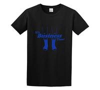 Business Time O Neck Men T-Shirt Fashion Spring Summer Casual Short Sleeve O Neck Black XXL