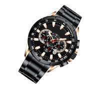 Business Watch, Mens Metal Watch | Orologi da polso impermeabili per uomini - Classico cinturino meccanico, elegante accessorio per abbigliamento da lavoro per tutti i dipendenti di uomini lavoratori