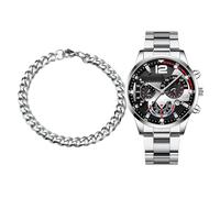 Business Watches for Men - Trendy Watch,Calendar Business Wristwatch with Bracelet for Birthdays, Anniversaries, Father's Day, Valentine's Day