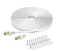 BUSOHE Cat 8 Cavo Ethernet 30 Metri, Rete LAN Alta Velocità 40Gbps Piatto