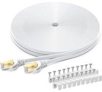 BUSOHE Cavo Ethernet Cat 8 da 8 Metri, Cavo di Rete LAN Piatto Gigabit RJ45 ad Alta Velocità, Cavo Patch Internet 40Gbps 2000Mhz per Switch, Router, Modem, Patch Panel e PC