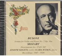 Busoni - Joseph Szigeti Violino 1938-47