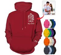Busparst Felpe con Cappuccio Personalizzate Progetta Il Tuo Ritratto da Una Felpa Personalizzata con Foto per Il Team Uomo Donna