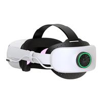 BUSQUEDA - Cinghia per testa con batteria per Oculus Quest da 2.8000 mAh, per prolungare la durata di gioco 7 ore, regolabile, per un maggiore comfort in VR