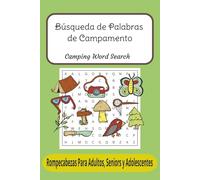 Búsqueda de Palabras de Campamento: Rompecabezas Para Adultos, Seniors y Adolescentes