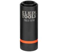 Bussola a percussione profonda 2 in 1, 6 punte da 7/8" e 11/16", da utilizzare con avvitatori a percussione BAT20-CW, BAT20-CW Klein Tools 66064