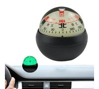 Bussola a sfera per cruscotto, guida di direzione di navigazione, con doppio quadrante, design luminoso, per orientamento di direzione di navigazione, guida per la direzione escursionistica