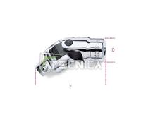 Beta Tools Bussola a snodo 920/25 maschio/femmina attacco 1/2" cromato