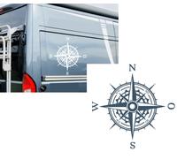 Bussola adesiva rosa dei venti adesivo auto caravan camper roulotte (308/1)