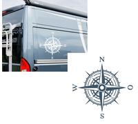 Bussola adesiva rosa dei venti adesivo auto caravan camper roulotte (308/2)