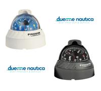 BUSSOLA BARCA NAUTICA "FINDER" 2" 5/8 OSCULATI ILLUMINATA 12V FISSAGGIO SU PIANO