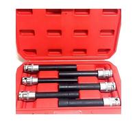 BUSSOLA CHIAVI TORX FEMMINA SET LUNGHI E10-E20 TESTA CILINDRO ATTACCO 1/2 QUADRO