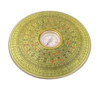 Bussola Cinese in Lega Oro Vintage per Esterno e Casa | Oggetto Decorativo da Tavolo, Effetto Retrò Chic, per Vita Quotidiana, Appesa o Esposta Design