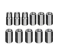 Bussola con attacco quadrato da 1/4", esagono incassato a 6 punte da 4-14 mm, lunghezza 25 mm, for una facile rimozione dei dadi, set da 11 pezzi