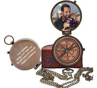 Bussola con foto, bussola personalizzata, regalo di nozze, regalo dell'amicizia, regalo per testimoni dello sposo, regali per lui (bussola fotografica)