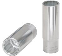 Bussola da 1/2", 12 punte, lunga, 7/16", su gancio