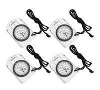 Bussola da orienteering 4 pezzi, bussola da esterno in acrilico con bussole cartografiche in scala per escursionismo, zaino in spalla, campeggio, bambini, viaggi