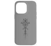 Bussola delle rune spirituali Mitologia vichinga dei guerrieri nordici Custodia per iPhone 14 Pro Max
